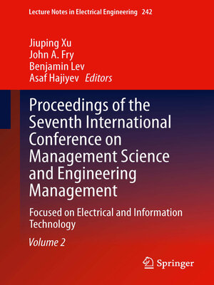 cover image of Proceedings of the Seventh International Conference on Management Science and Engineering Management